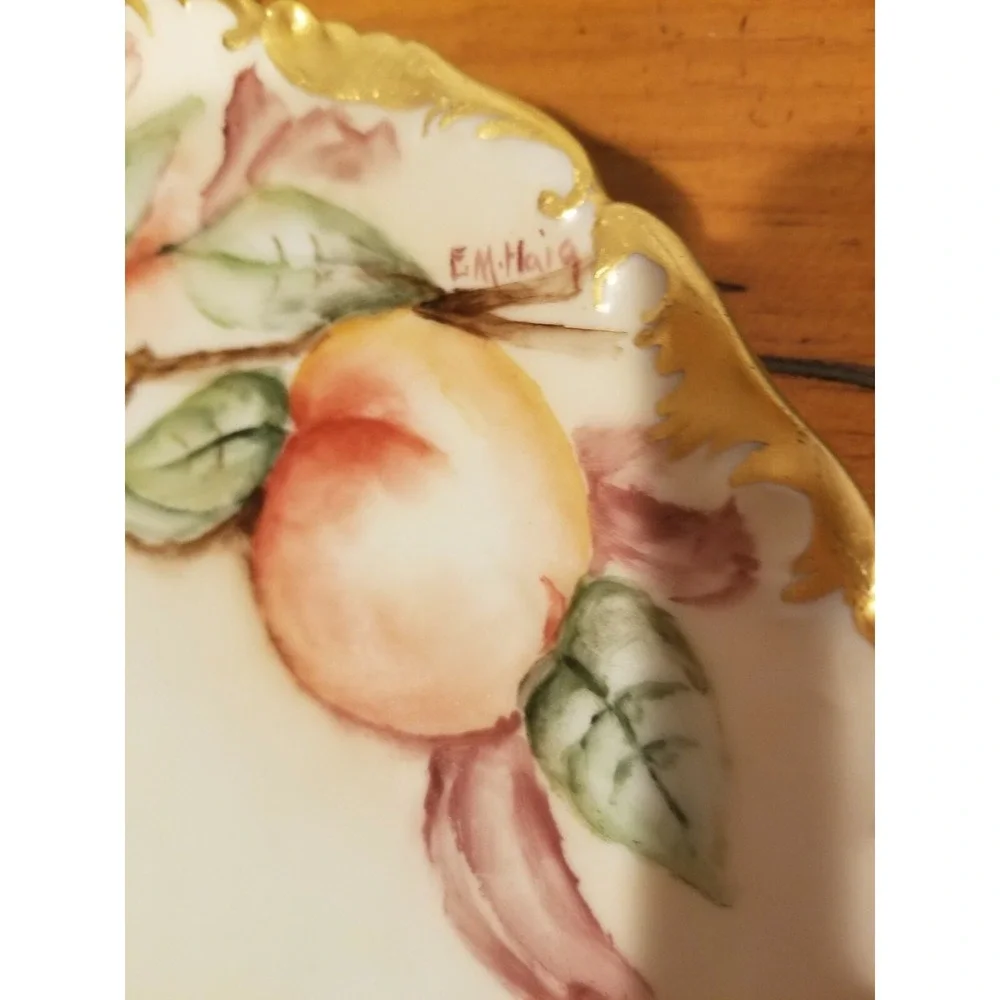 Antique T&V Limoges France Depose Hand Painted Plates 8.25